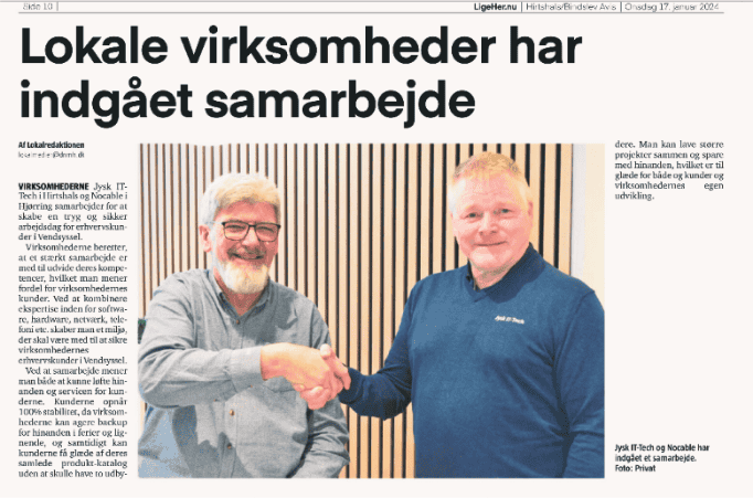 Robert og Carsten arbejder sammen  for at  bedste de bedste IT-løsninger til erhverv